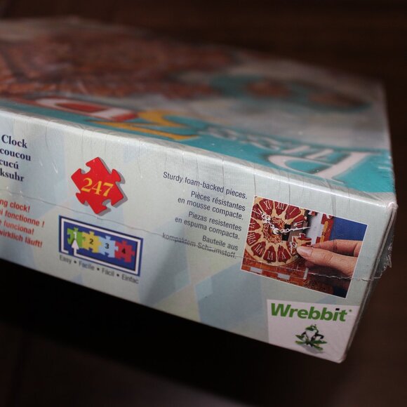 3/$188- new sealed 2001 Wrebbit PUZZ 3D Cuckoo Clock real working clock puzzle - Picture 4 of 7
